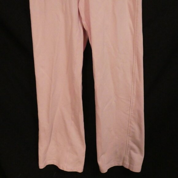 SPORTEK | medium | Light Pink Sweatpants With Drawstring | White Side Stripe - Picture 7 of 16